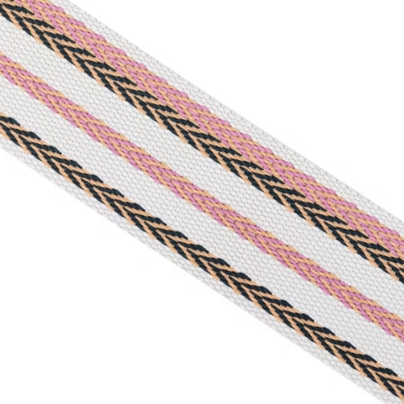 The Sak Cora Crossbody Bag in Blush Pink with Striped Strap - Picture 10 of 16